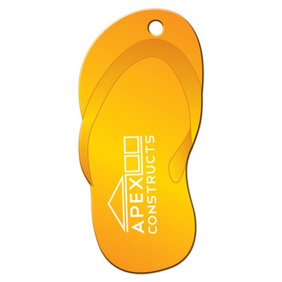 Orange Flip Flop Luggage Tag