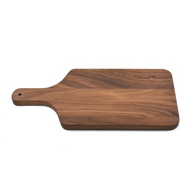 Large Walnut Wood Cheese Board with Handle