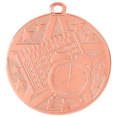 2" Bronze Superstar Perfect Attendance Medal