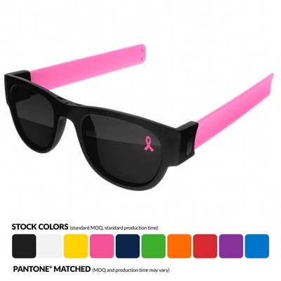 Retro Slap Sunglasses w/1 Color Temple Imprint