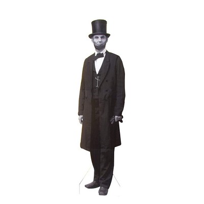 President Abraham Lincoln B&W Cardboard Cutout Stand Up| Standee Picture Poster Photo Print