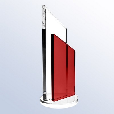 Red Success Optic Crystal Award