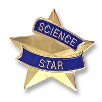 7/8" Science Star Lapel Pin