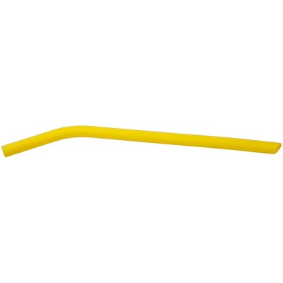 10" Yellow Large Silicone Straw