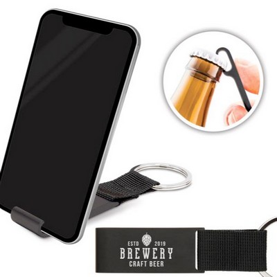 Bottle Opener Phone Stand Keychain