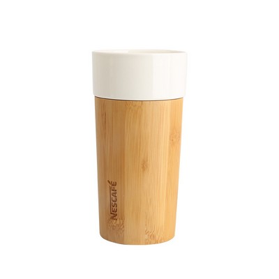 Travel Coffee Cup Wrapped w/Bamboo