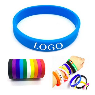 Silkscreen Printed Silicone Wristband