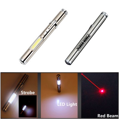 3 in 1 LED Metal Flashlight