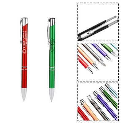 Slim Aluminum Comfort Grip Ballpoint Promotional Pen