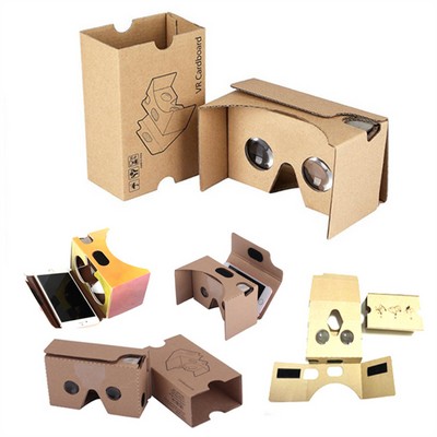 Cardboard Headset for 3D Movies and Games VR Virtual Reality DIY Simple Glasses