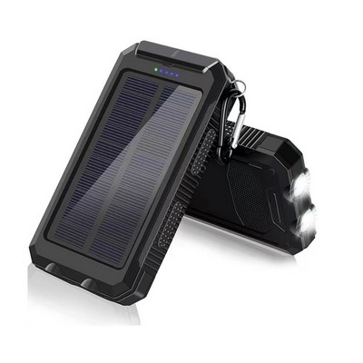 Waterproof Compass Solar Power Bank 8000mah