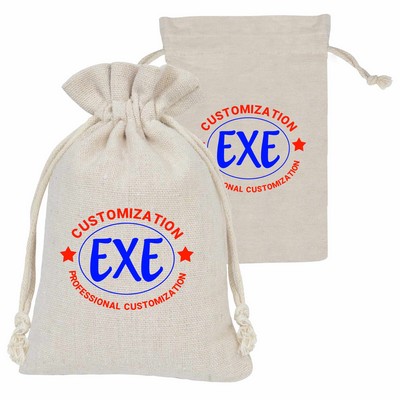 Natural Cotton Drawstring Bags