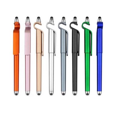 Plastic Advertising Pen with Stylus