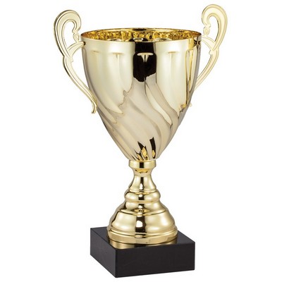 Gold Trophy Cup 16" H