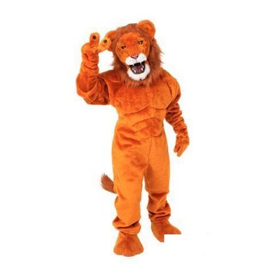 Power Real Cat Orange Lion Costume