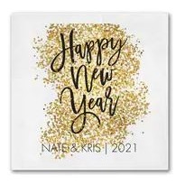 Glittery New Year Luncheon Ooh La Color® Napkin