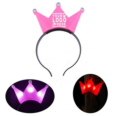 Light Up LED Crown Headband