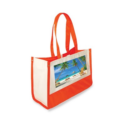 Fashion Tote Bag w/Nylon Accents (Direct to Garment Print)