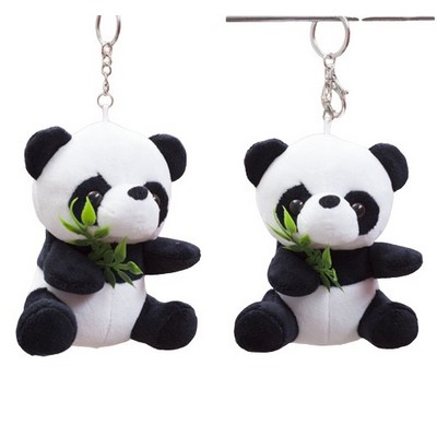 Plush Panda Keychain