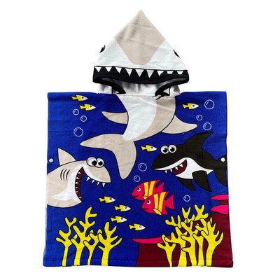 Custom Kids Hooded Poncho Bath Beach Towel