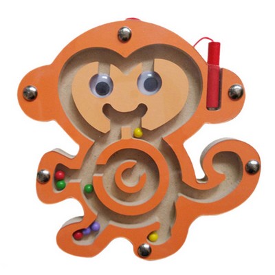 Wooden Maze Game Monkey