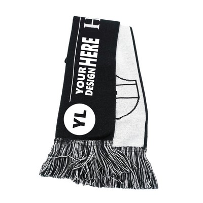 Knitted Stadium Scarf 55"L