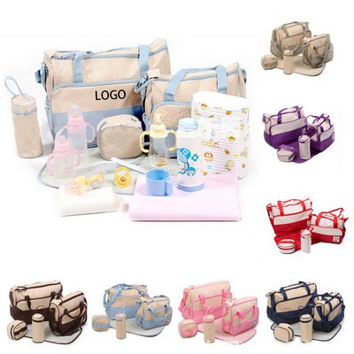 Multifunctional Mommy Bag Set Of Five