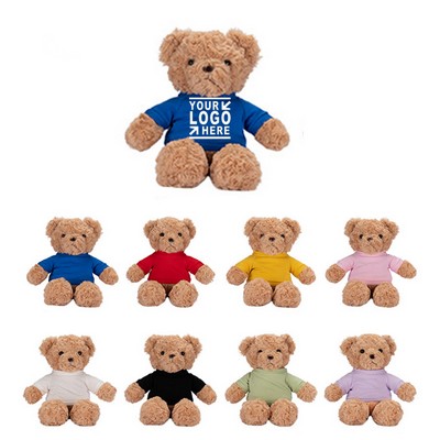 Plush Teddy Bear w/ Colored T-Shirt