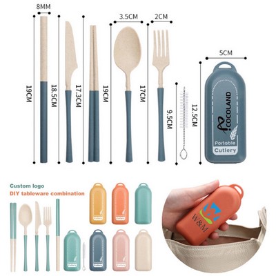 Wheat Straw Utensils Set