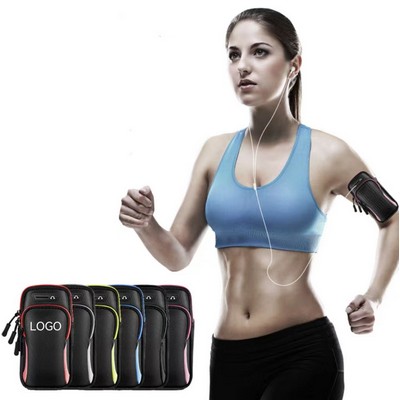 2 Pockets Running Phone Armband Holder