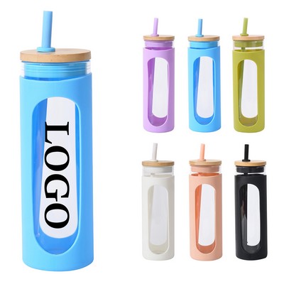 20 Oz Water Bottle With Silicone Protective Sleeve