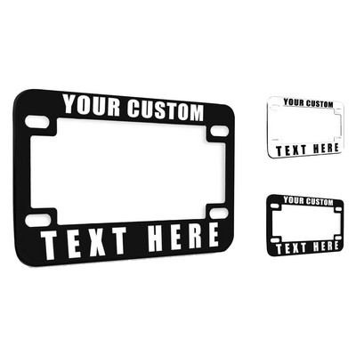 Motorcycle Metal License Plate Frame