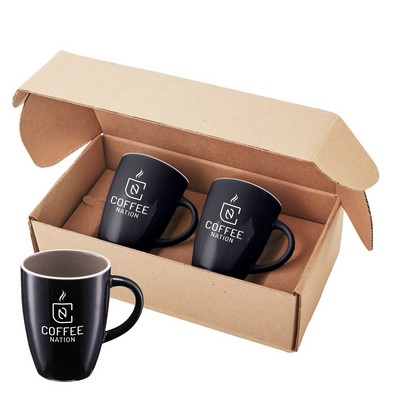 12 Oz. Pacific Ceramic Mugs Gift Set