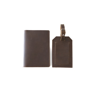 Standard Tile Slim + Full Grain Leather Travel Set