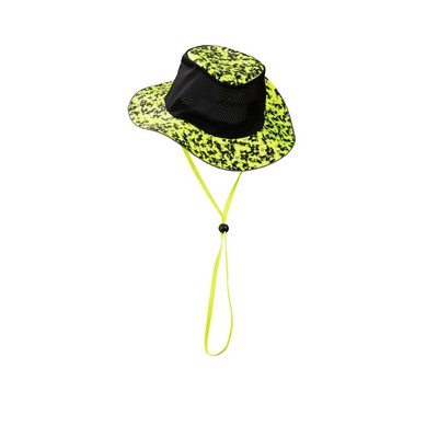 Camo Recreational Safety Ranger Hat-Lime