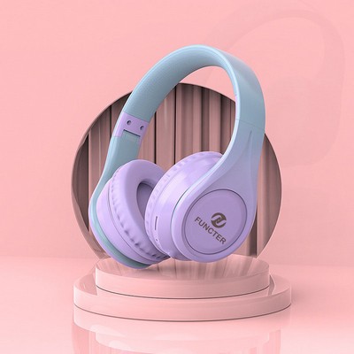 Foldable On Ear Stereo Wireless Headsets Earphone