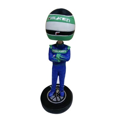 Custom Racing Driver Bobblehead Doll