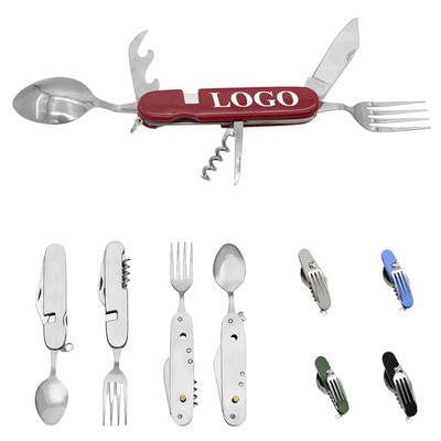 Multi-Function Foldable Fork Spoon Set