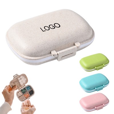 Portable 8 Compartments Pill Organizer Case