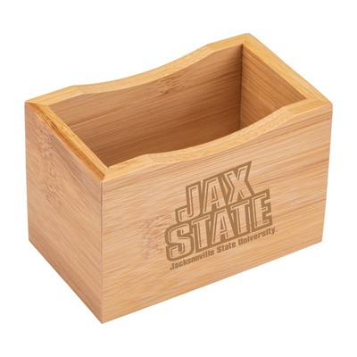 Bamboo Desk Organizer Cup Tray