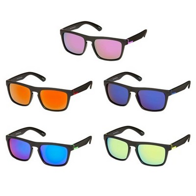 805 Wrap Color Lens Sunglasses