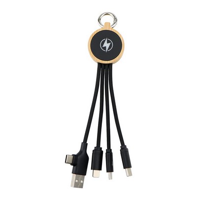 Promotional 4-in-1 Charging Cable with Lumious LOGO