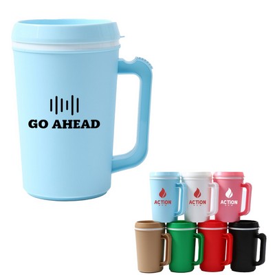 22 OZ Double Wall Plastic Mug