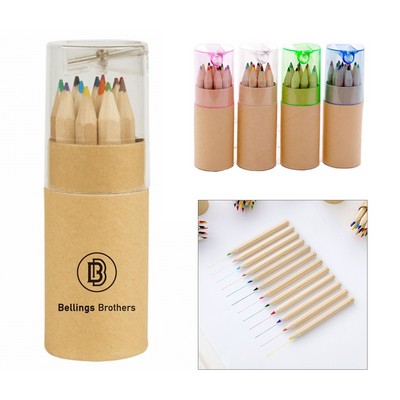 12-Piece Colored Pencils Set w/Sharpener