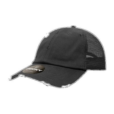 Decky Six Panel Low Profile Relaxed Vintage Trucker Cap