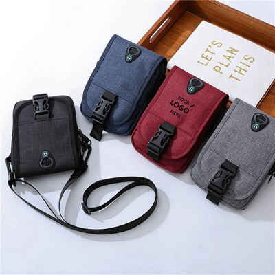 Custom Waterproof Adjustable Nylon Passport Fanny Bag