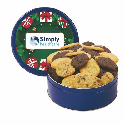 Extra Large Gourmet Cookie Tin with 2" Cookies - Assorted