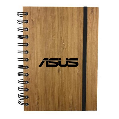 Eco-Friendly Bamboo Spiral Notebook