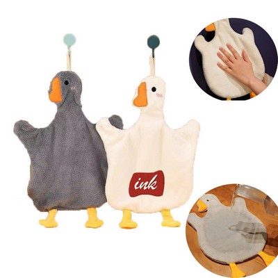 Kitchen Toilet Funny Duck Hanging Hand Towel