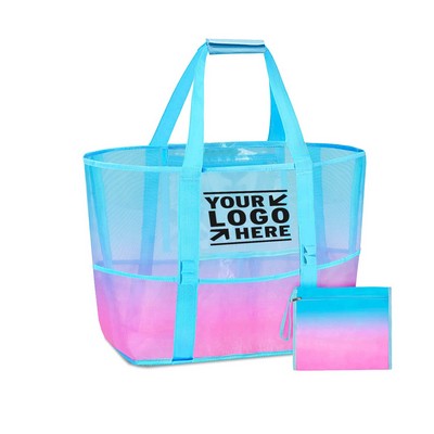 Large Mesh Beach Tote Bag